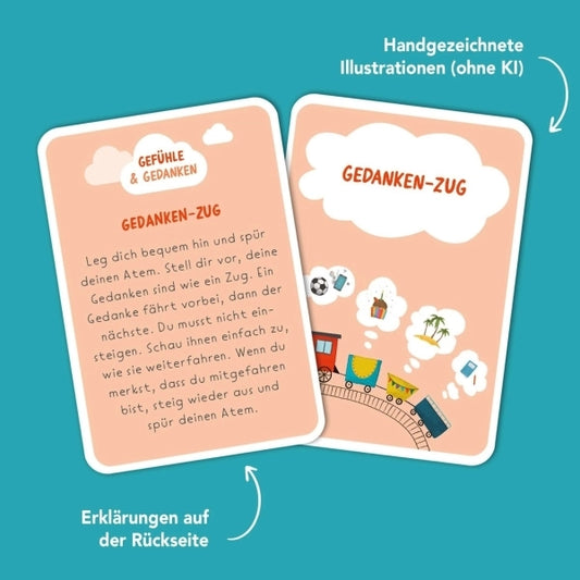 Achtsamkeitskarten für Kinder "Pause im Kopf"- Rüsselfuchs