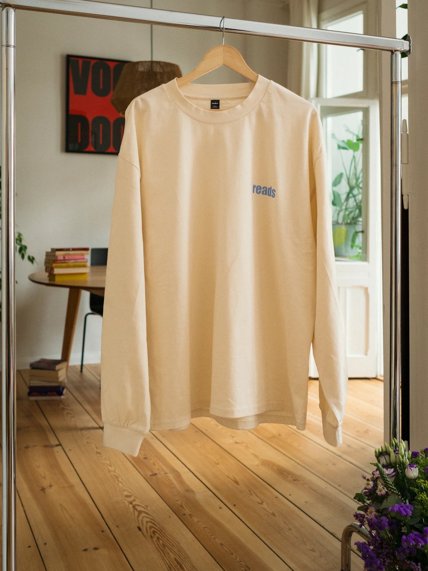 Long Sleeve - Cross Over gelb - Literaturensohn