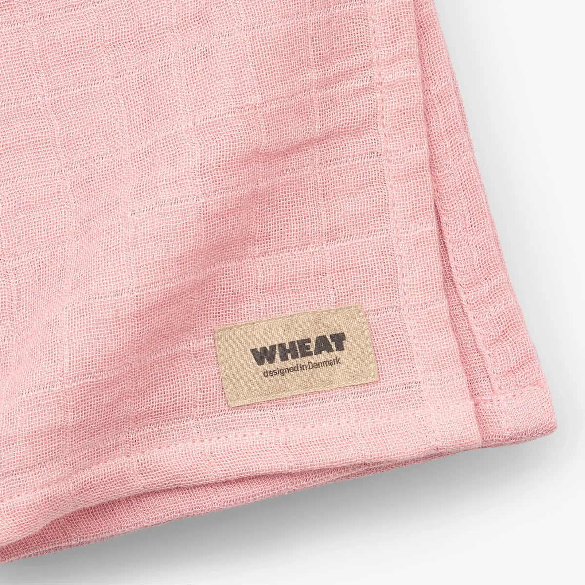 2er Set Musselin Tücher - Coral Blush - 100 % Bio Baumwolle GOTS - WHEAT