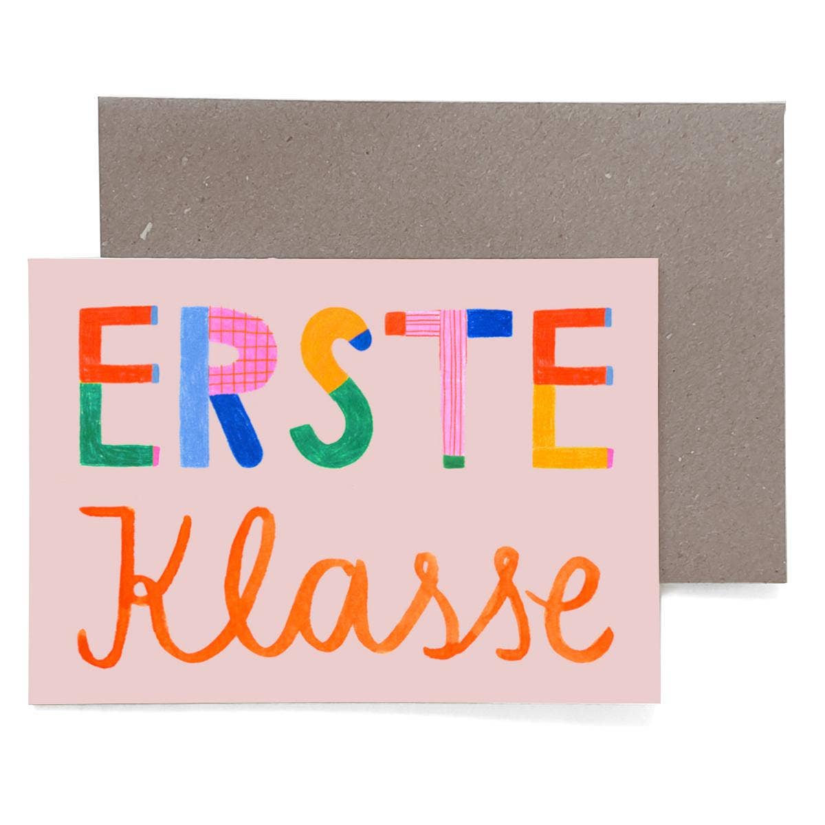 Grußkarte zur Einschulung *Erste Klasse* - Frau Ottilie