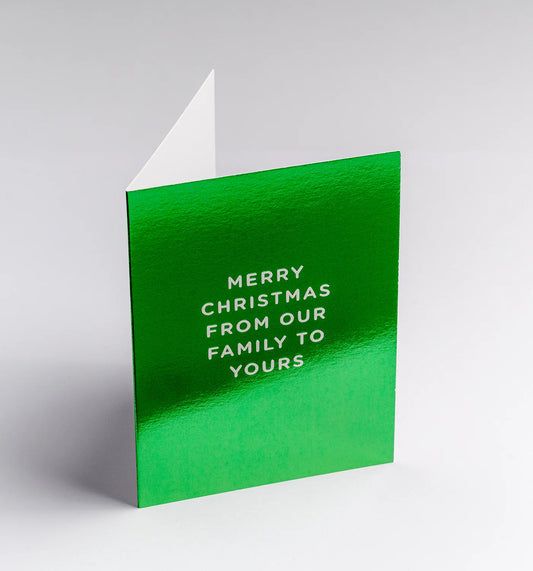 Mini Karte - Merry Christmas from our Family to Yours - Kelly Hyatt -Lagom Design