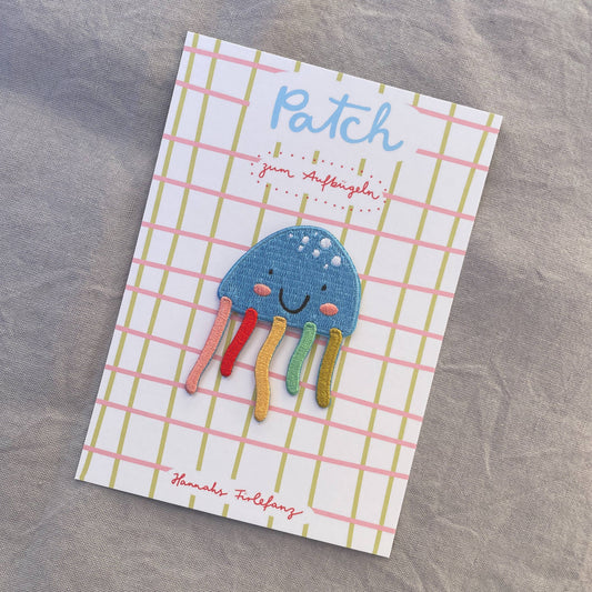 Bügel Patch Qualle – Aufnäher für Kinder