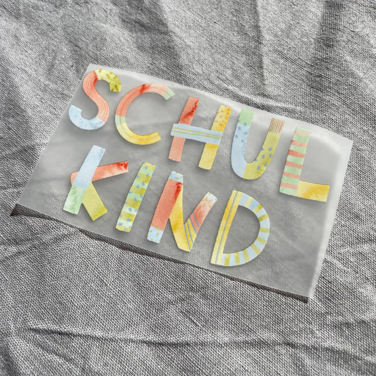 Bügelbild Schulkind - Hannahs Firlefanz