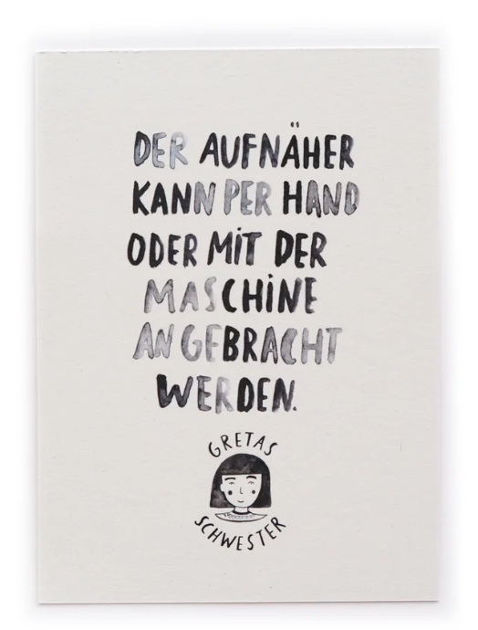 Aufnäher Daisy - Gretas Schwester