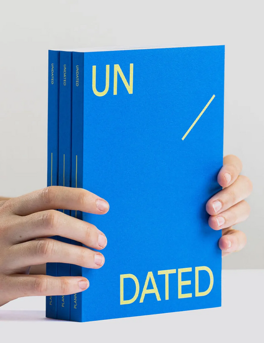 Planner Undated - undatiert - Woche und Uhrzeit - A5 - Electric Blue -mishmash