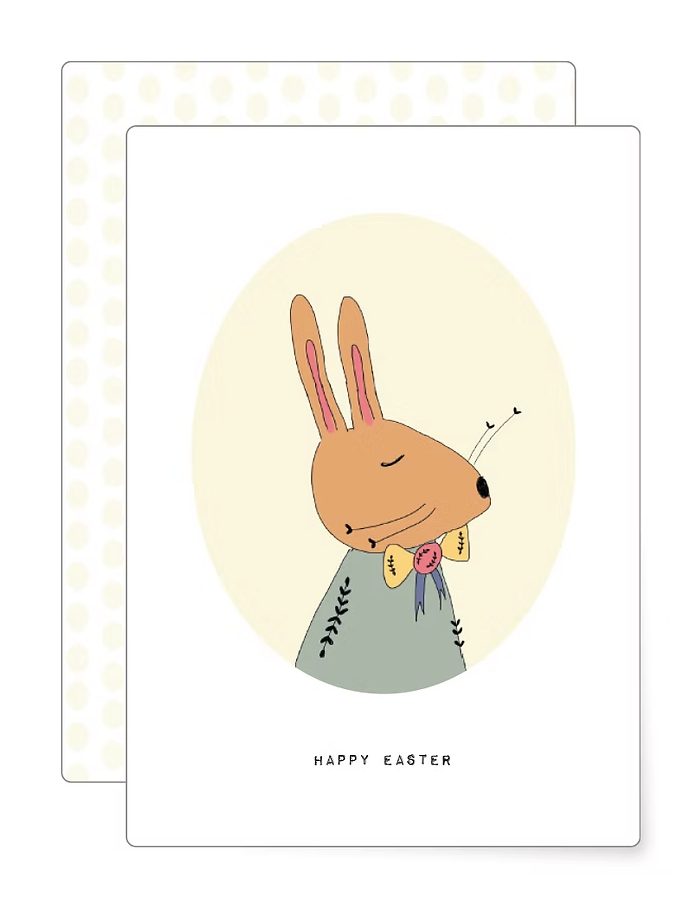 Postkarte Happy Easter - MIAO Papeterie