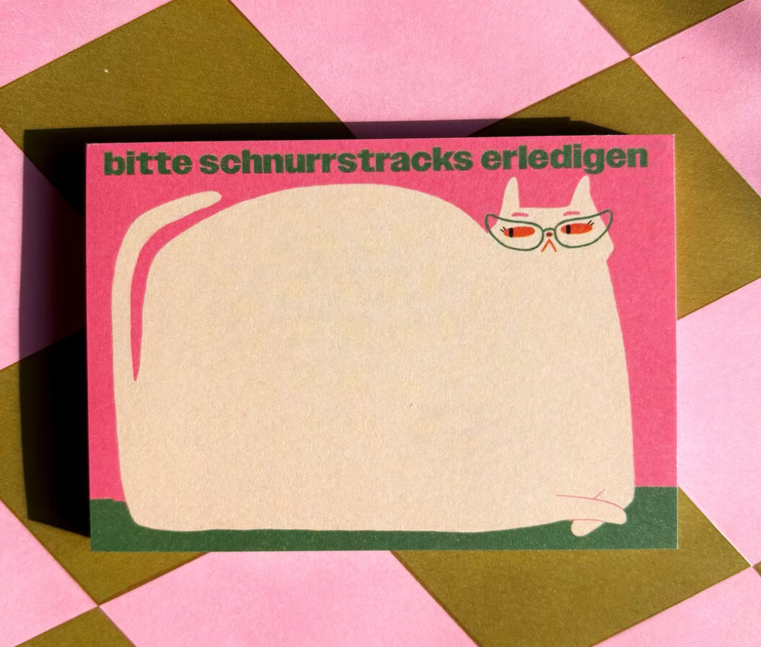 Notizblock "Schnurrstracks" - Slinga