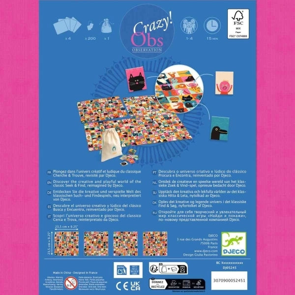 Crazy Obs: Wimmelspiel Photo Box - Djeco