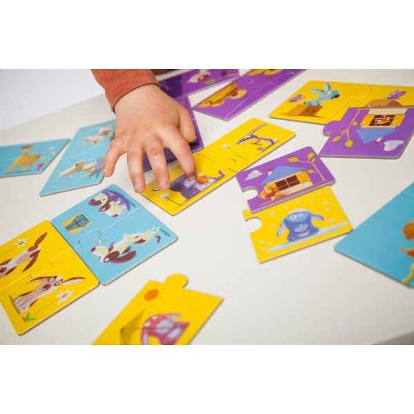 Puzzle duo: Gegenteile - Gegensätze - Djeco