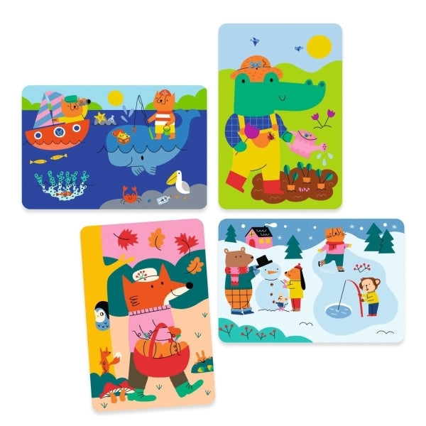 Zauber Malbilder - 4 Jahreszeiten- Djeco