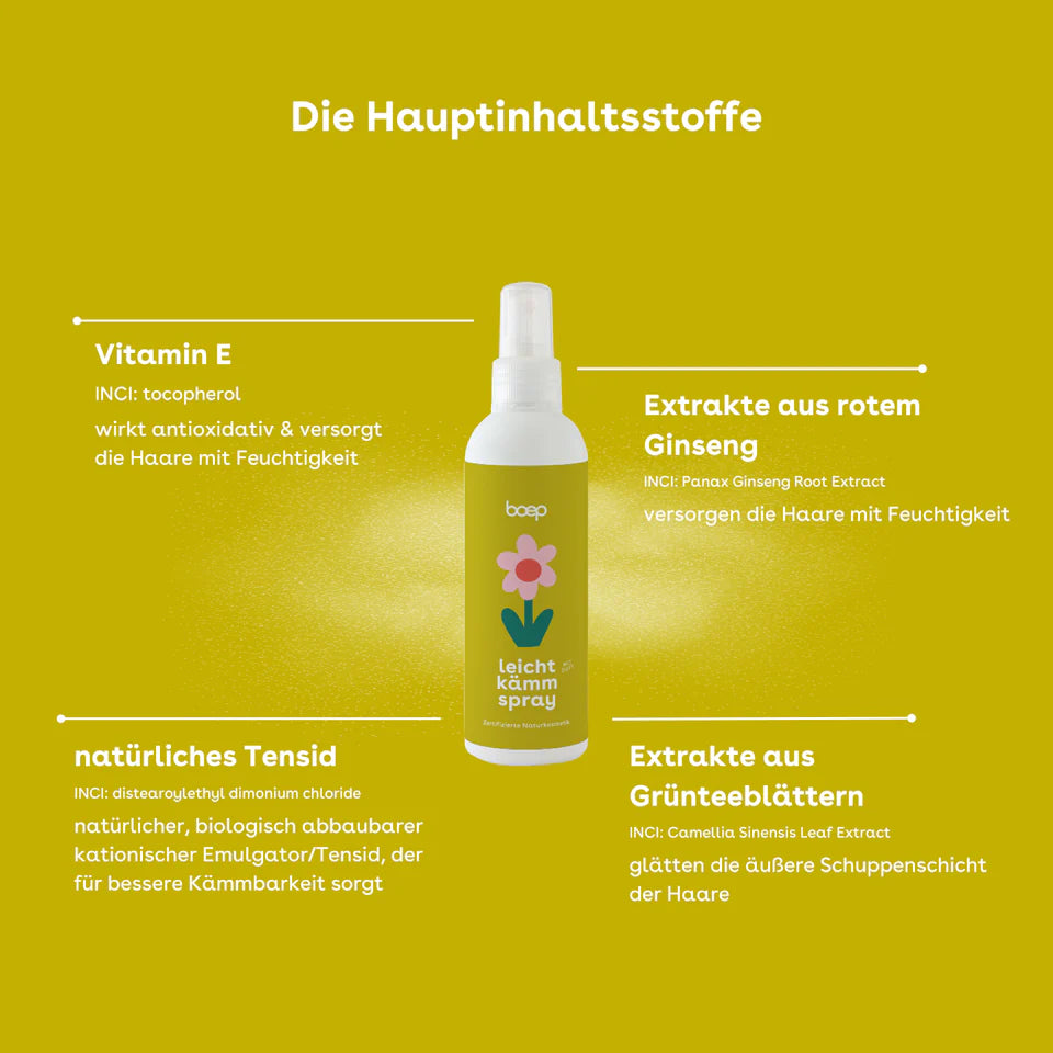 Kids Leichtkämmspray (mit zartem Duft) 150ml - boep