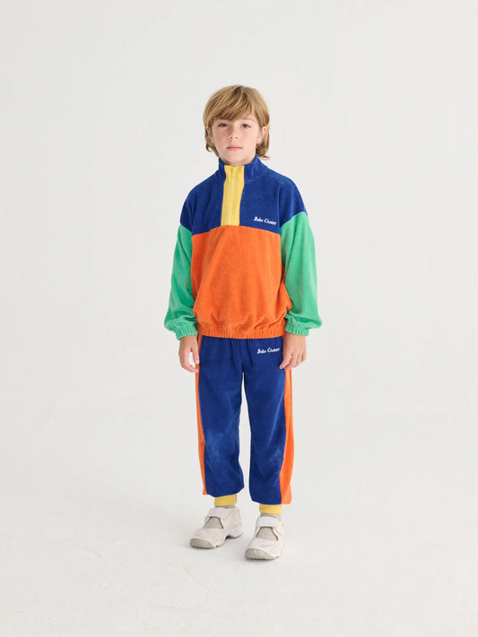 Color Block Zipped Sweatshirt - Bobo Choses