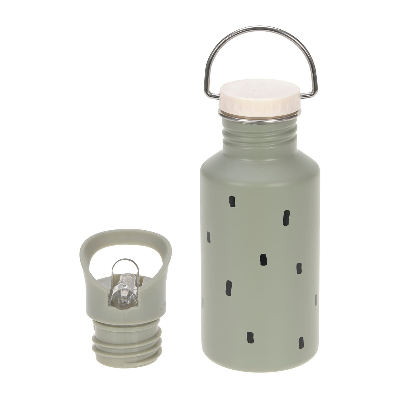 Trinkflasche Happy Prints - Olive - Lässig