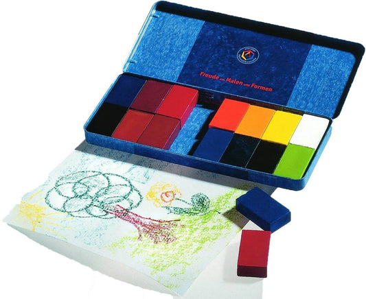 16 Wachsmalblöcke Bunt - Stockmar (Kopie)