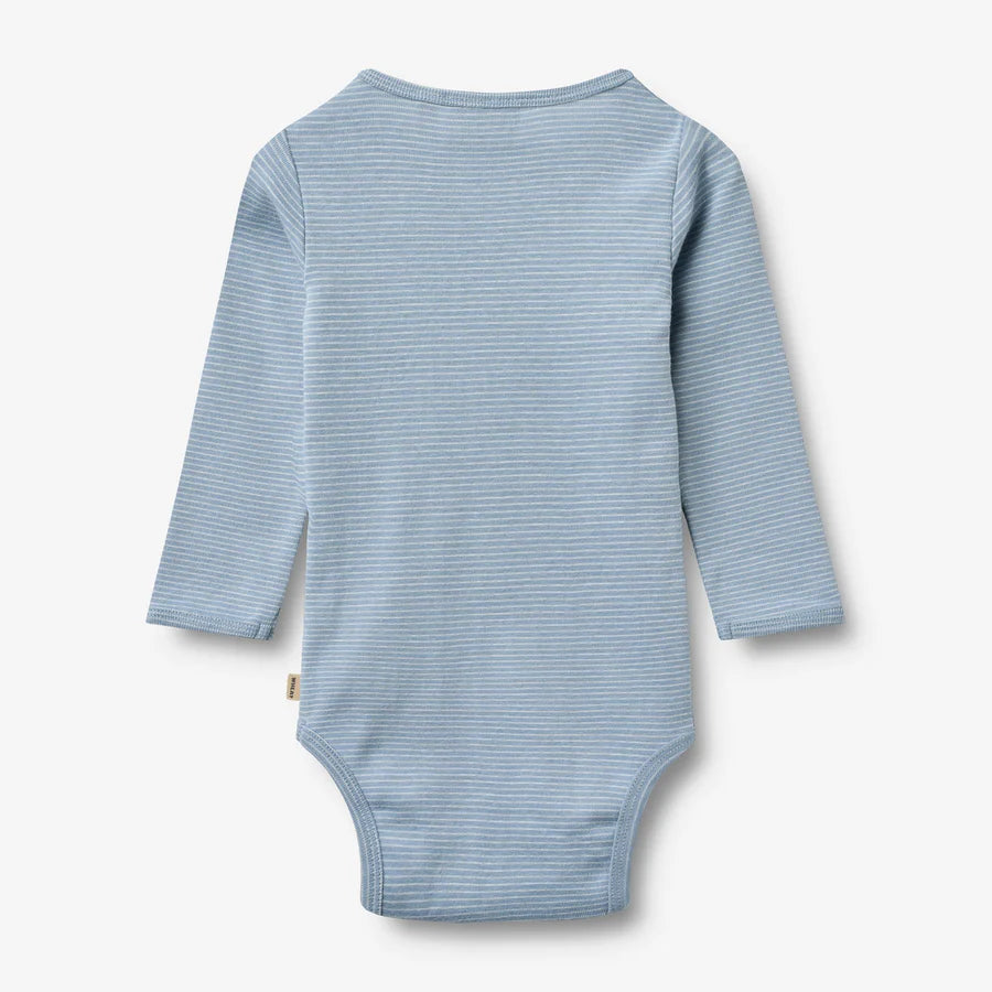 Body L/S Berti faded blue stripe - WHEAT