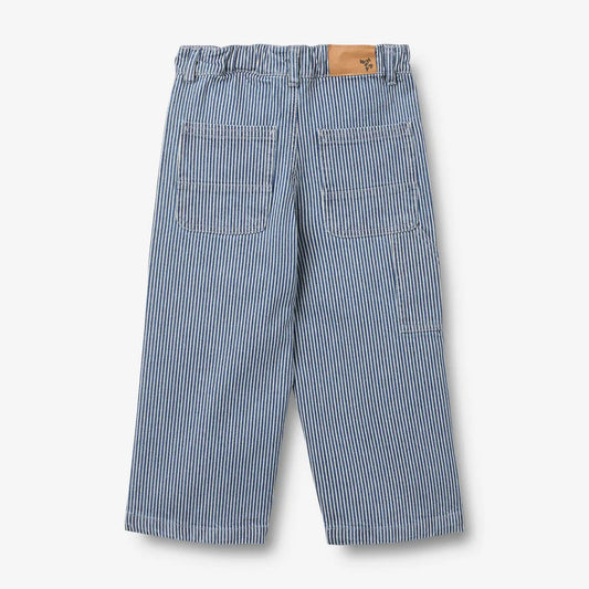 Hose Felix denim stripe - 100% Bio Baumwolle GOTS - WHEAT