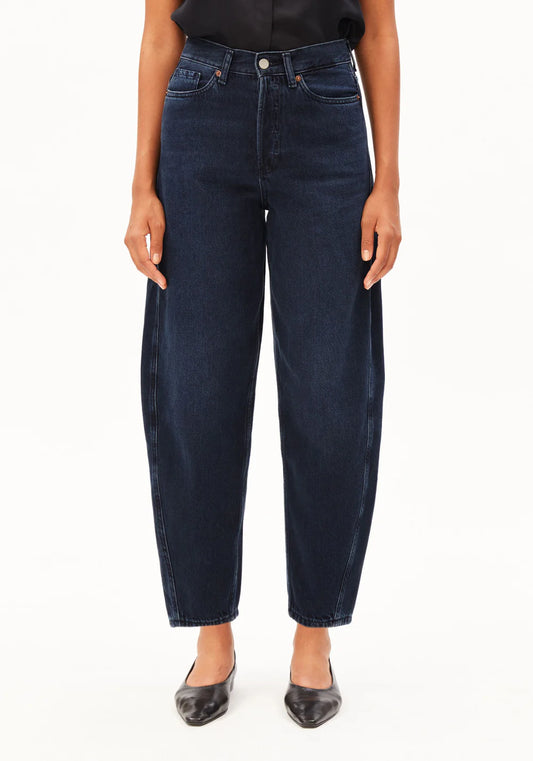 BAARLY HIGH WAIST BARREL JEANS BIO-BAUMWOLL MIX NON STRETCH - Armedangels