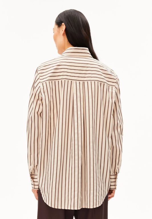 Gestreifte weite Bluse - ARMEDANGELS