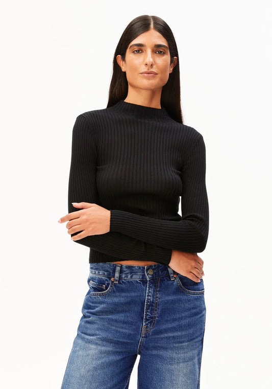 Alaania Knit Sweater - black - 100% Bio Baumwolle - Armedangels