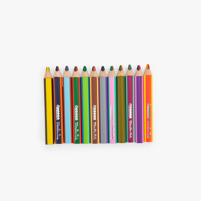 Les Crayons Bicolores - MOULIN ROTY - BUNSTSTIFTE ZWEIFARBIG 12 ST. - Moulin Roty