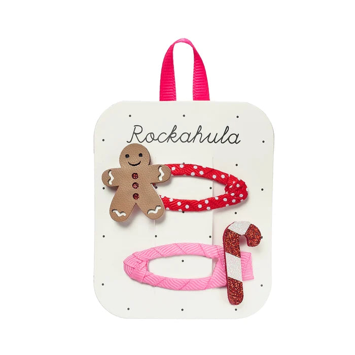 Haarclips 2 Stück Lebkuchenmann - Rockahula
