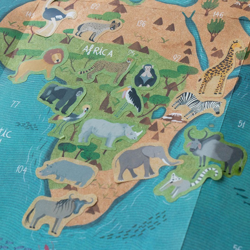 ANIMAL WORLD Poster&Stickers - Londji