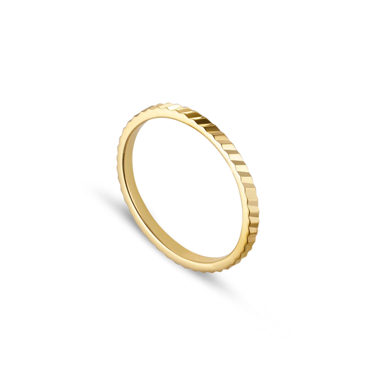Schmaler Ring Reflection Gold- 3 Größen - Jane Kønig