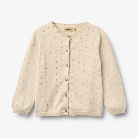 Strick-Cardigan Maia - Sandshell - 100% Bio Baumwolle - WHEAT