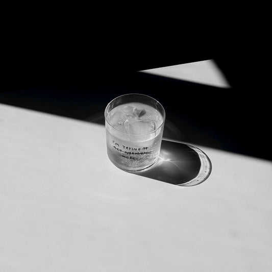 Glass - medium 350ml - I'm trying - Yahya Studio