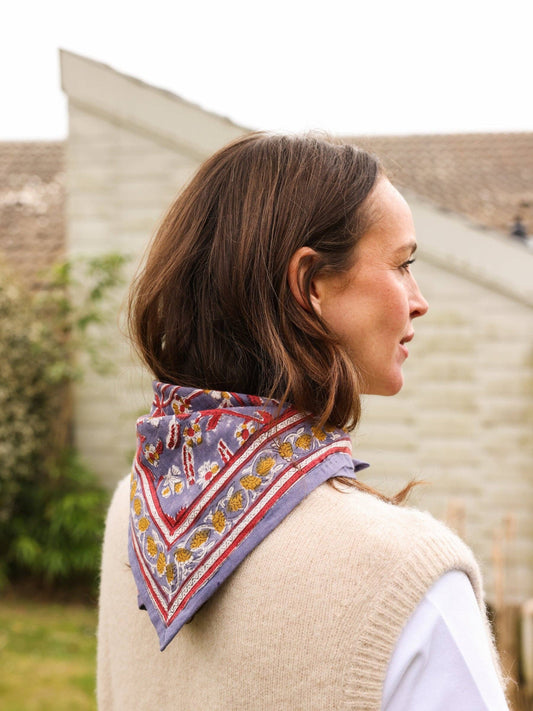 Bandana / Halstuch -  Delhi Violett 50 cm - SO Family