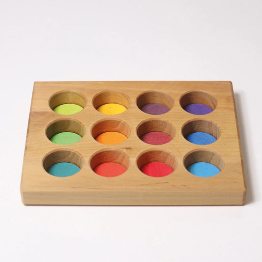 Sortier-Brettchen Regenbogen  - Grimms