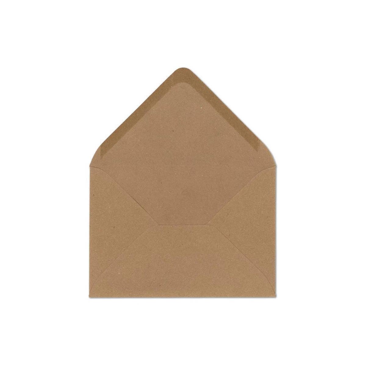 Bio-Briefumschlag - aus 100% Recyclingpapier - für DIN A6-Postkarten/Klappkarten - Naturbedacht