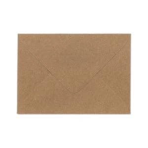Bio-Briefumschlag - aus 100% Recyclingpapier - für DIN A6-Postkarten/Klappkarten - Naturbedacht