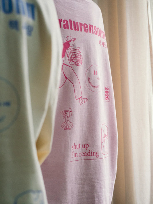 Long Sleeve - Cross Over Pink- Literaturensohn