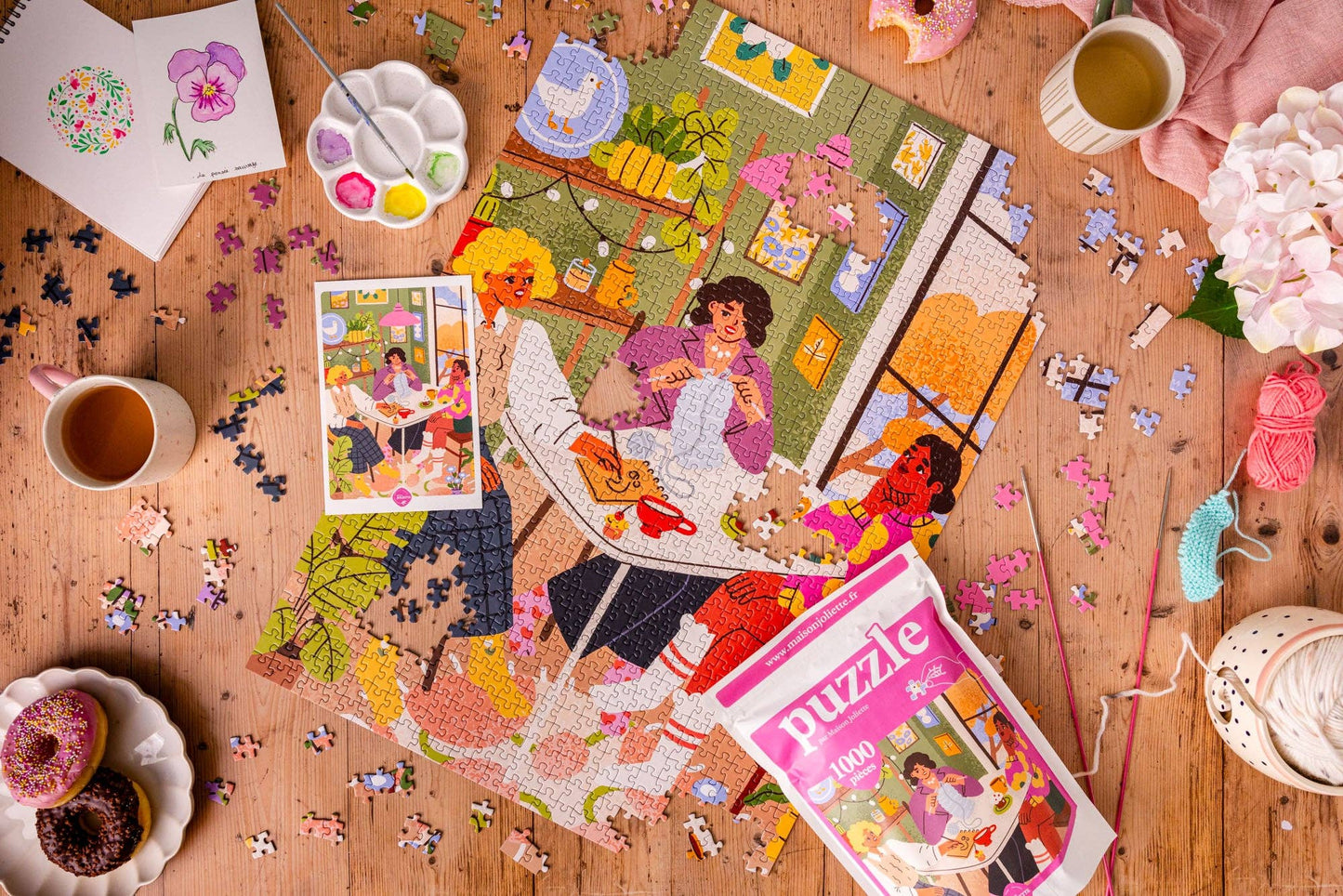Puzzle 1000 Teile Die Freundinnen -  Maison Joliette