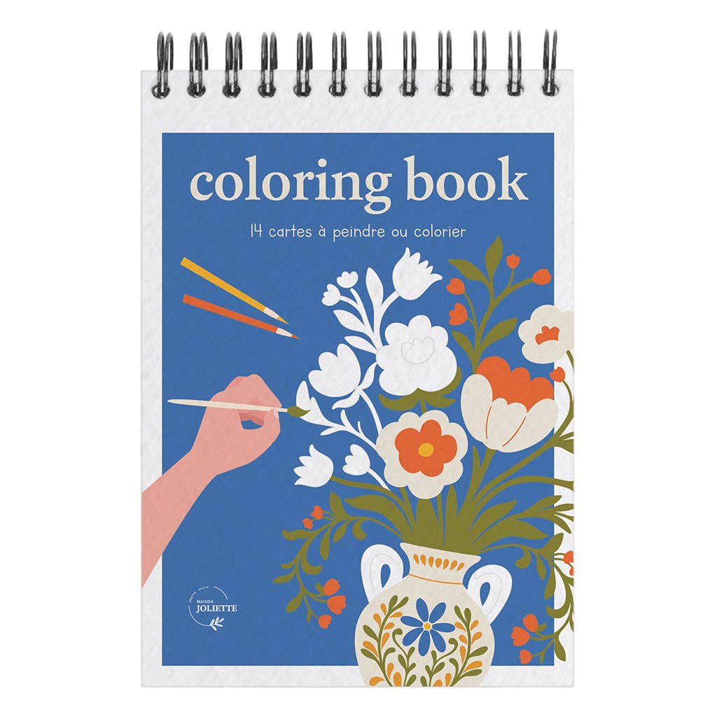 Malbuch für Erwachsene - A6 - Bloom- Maison Joliette