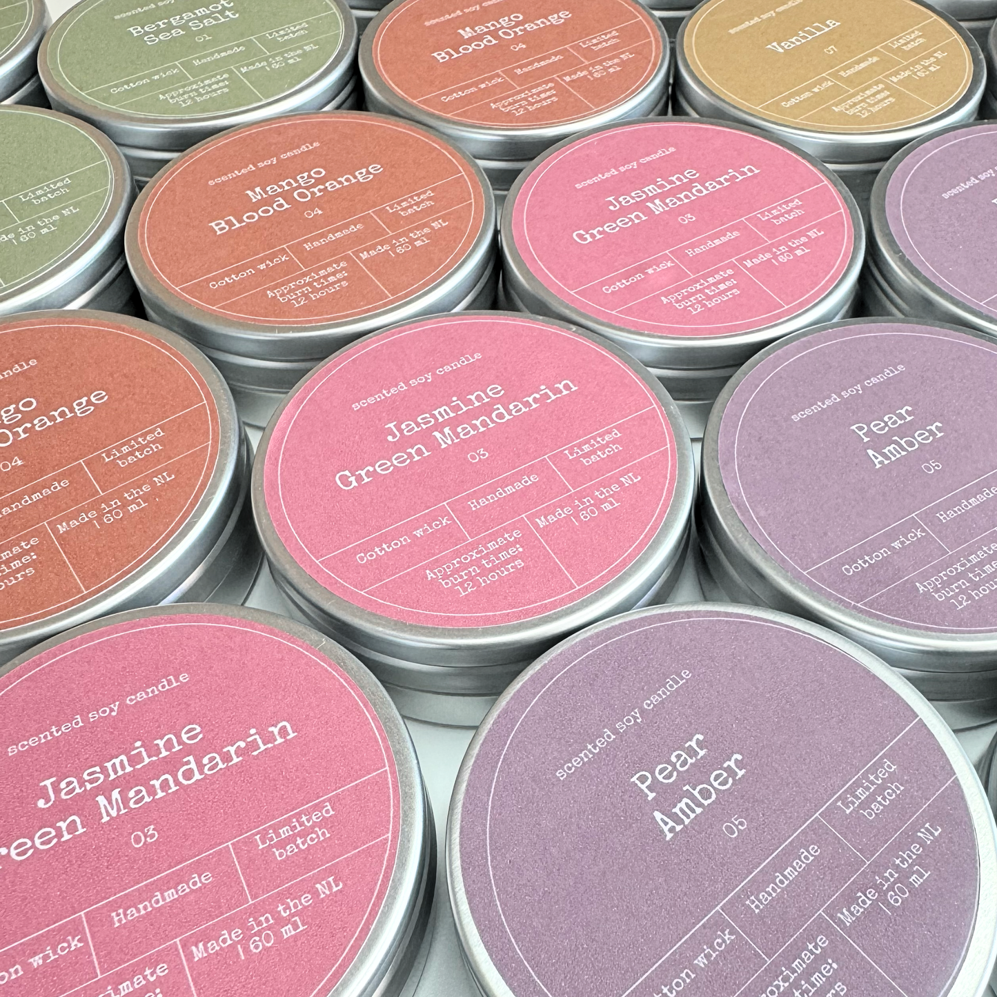 Duftkerze aus Sojawachs | Jasmin & Mandarine - Bon Babef