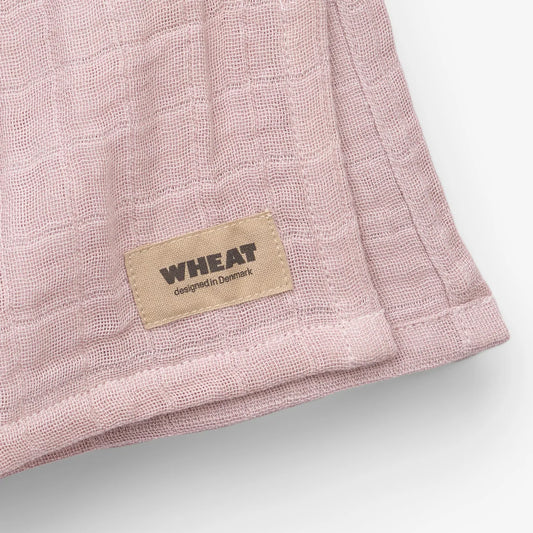 2er Set Musselin Tücher - Barely Apricot - 100 % Bio Baumwolle GOTS - WHEAT