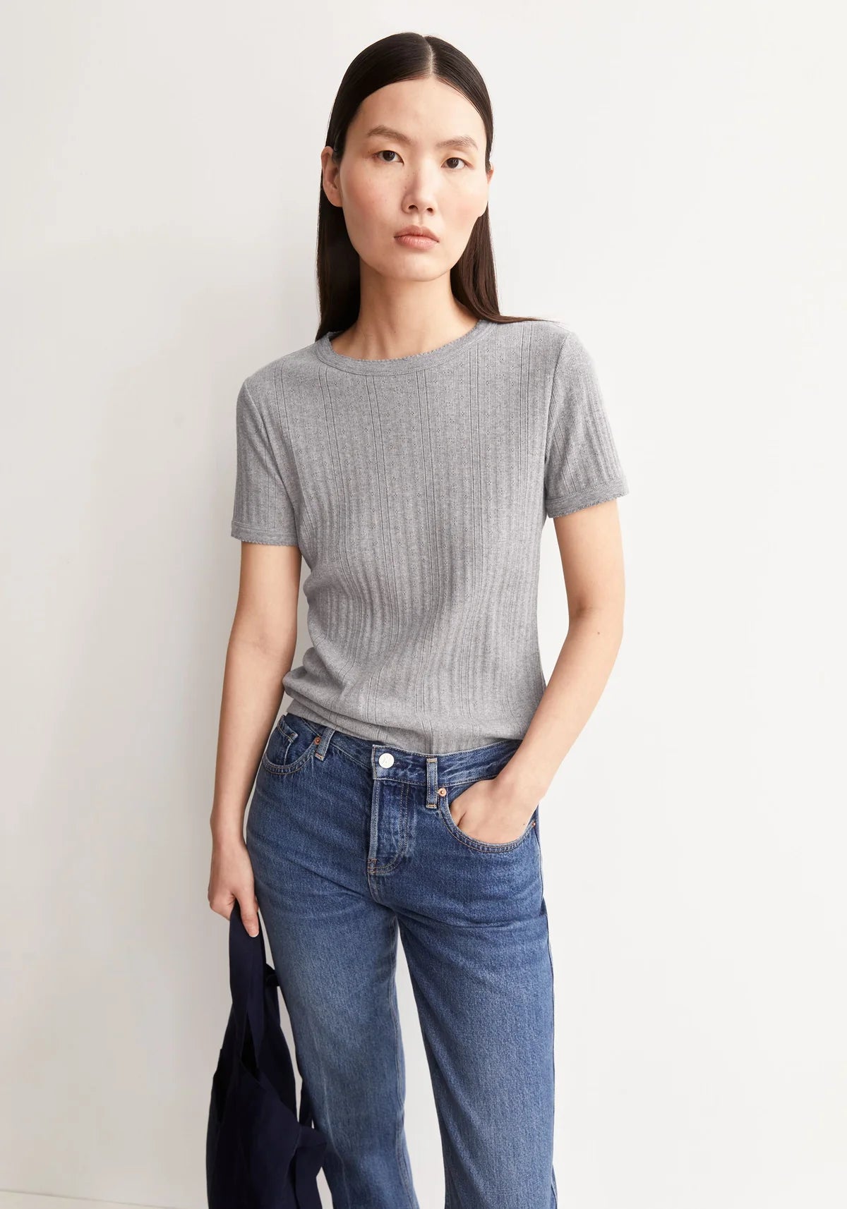 POINTELLE T-SHIRT 100% BIO-BAUMWOLLE - Armedangels