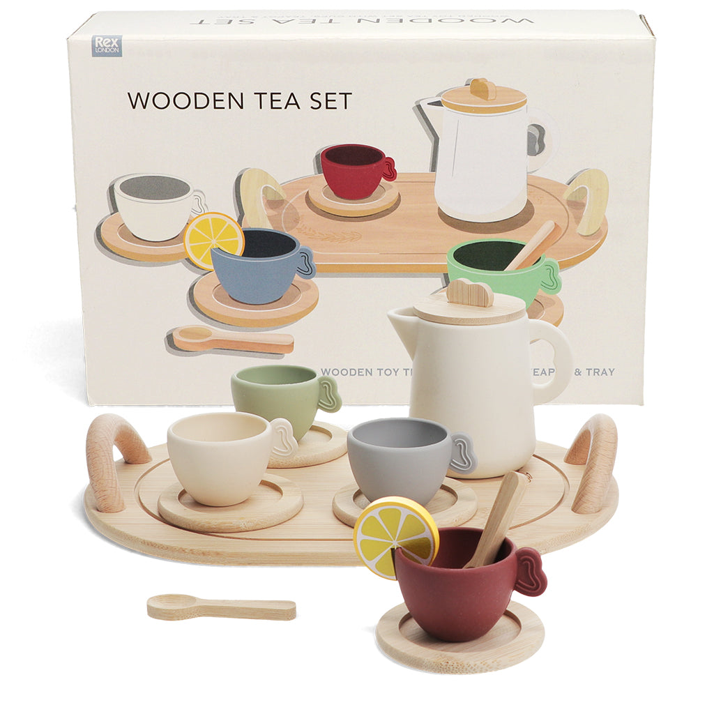 Teeset aus Holz & Silikon - Rex London
