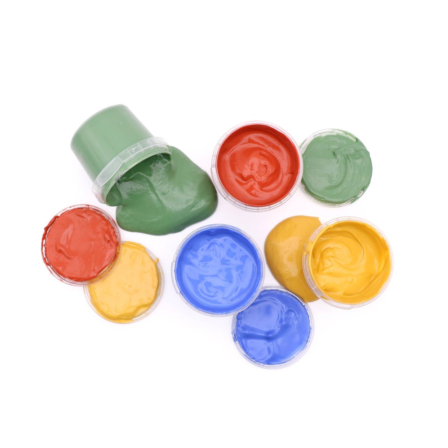 Bio-Fingerfarben vegan 4er Set "Aki" - Neogrün