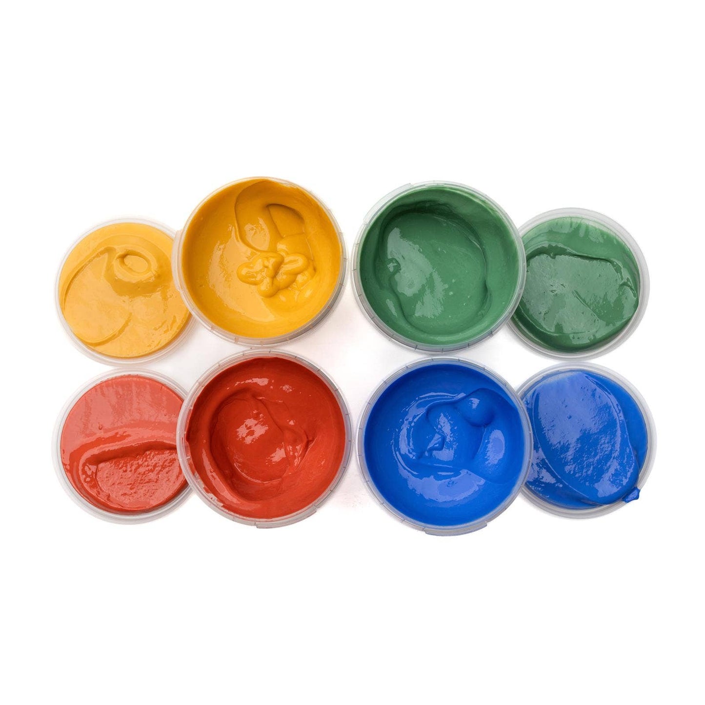 Bio-Fingerfarben vegan 4er Set "Aki" - Neogrün