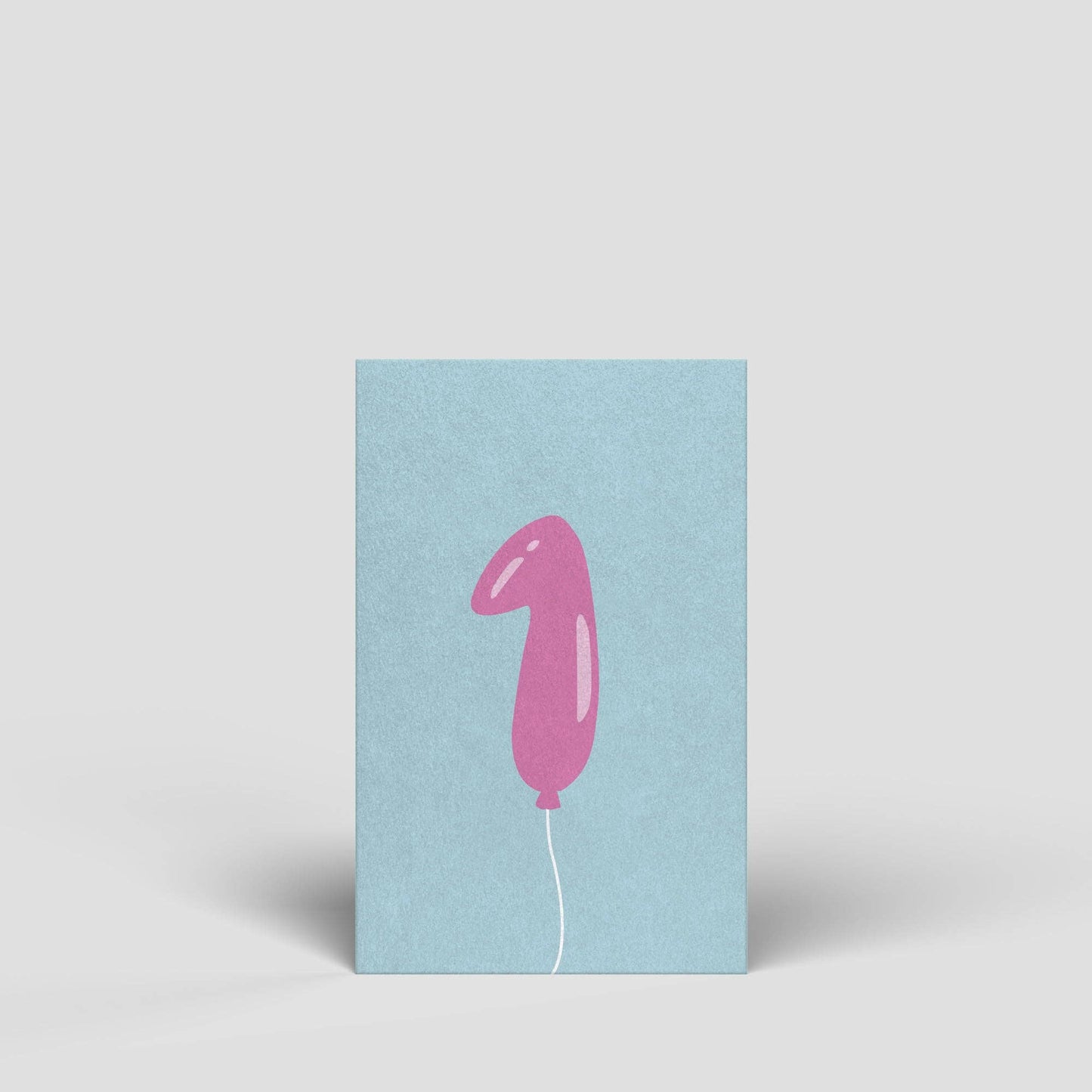 Midi Postkarte - Zahl 1 - Naturbedacht