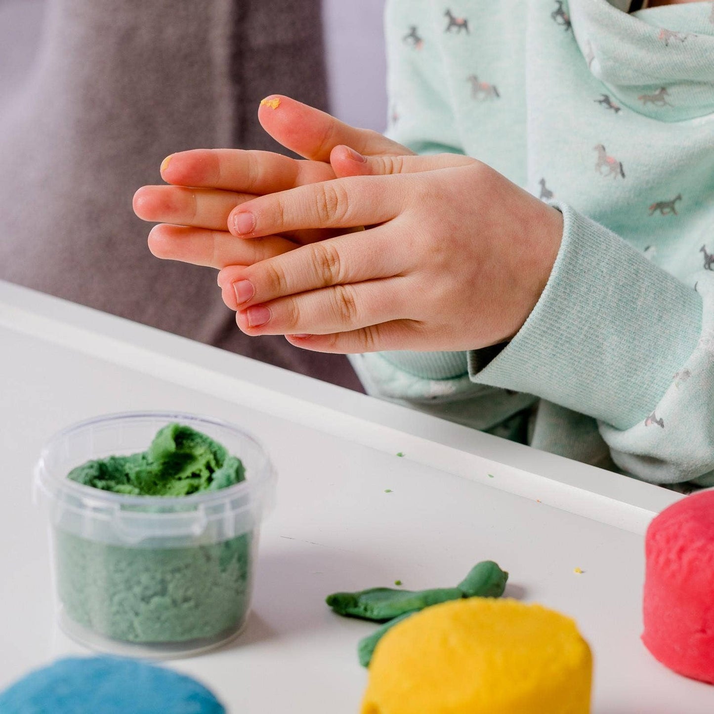 Bio-Easy-Knete vegan 4er Set "Loki" - Neogrün