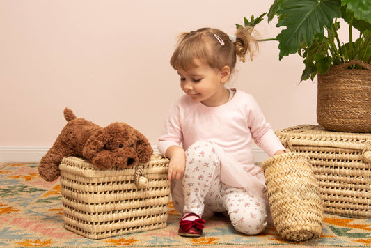 Schlenkerhund braun groß 28 cm - Plüschtier - Stofftier