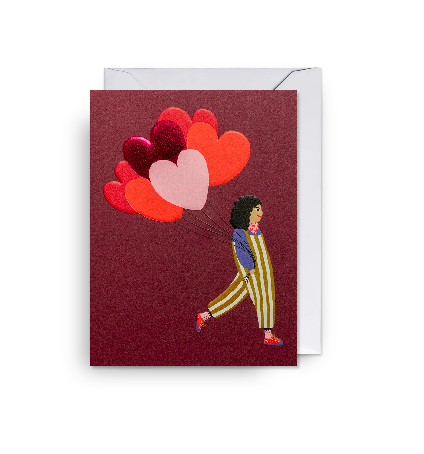 Mini Karte - Herz Ballons - Jennifer Bouron - Lagom Design