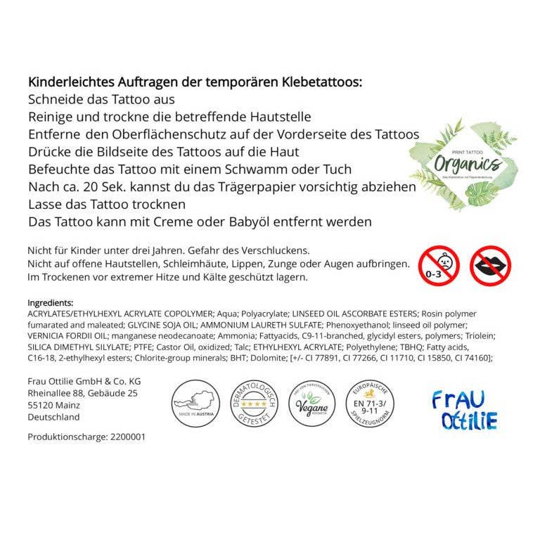 Kindertattoos - lustige Kindertattoos