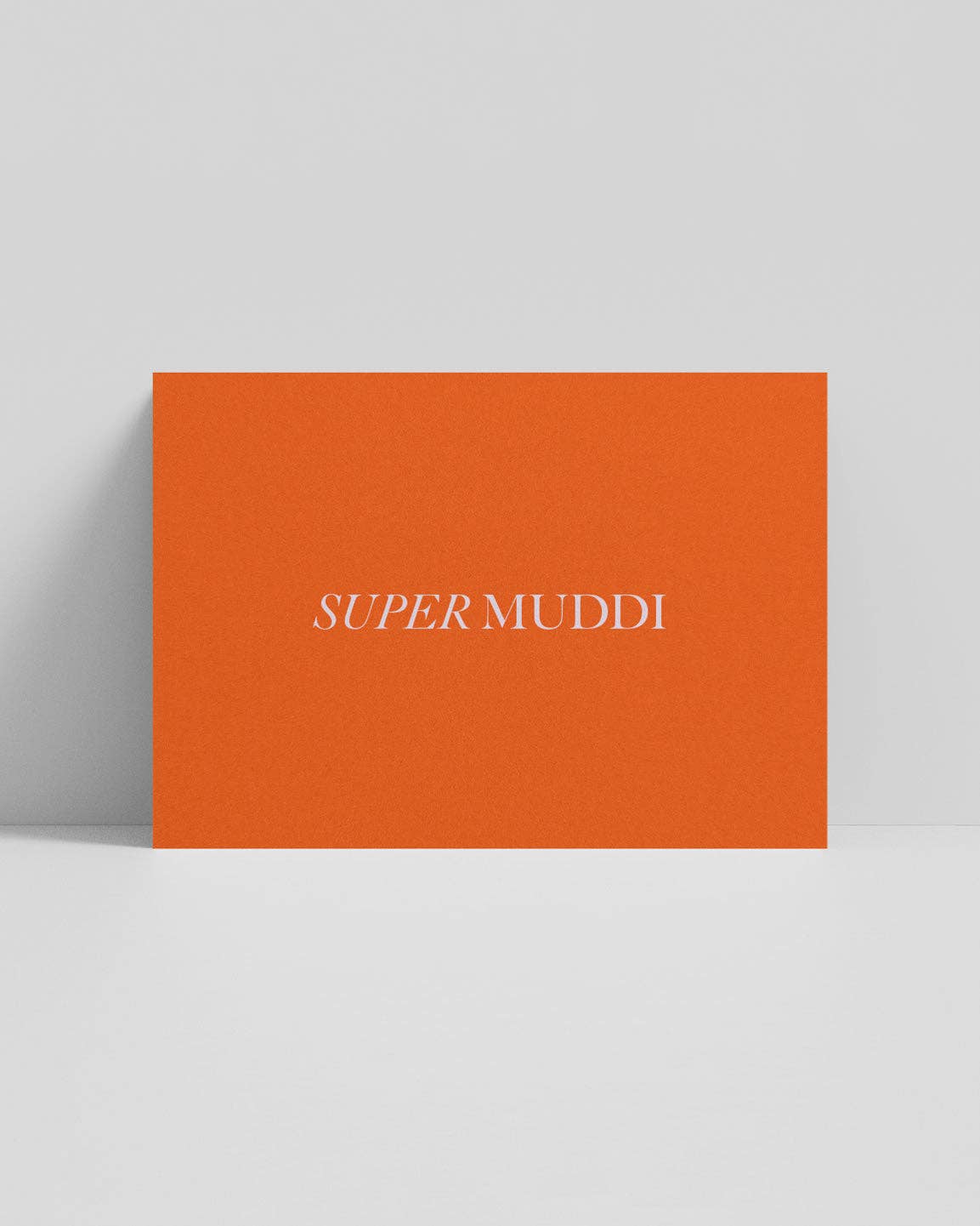 Postkarte Super Muddi