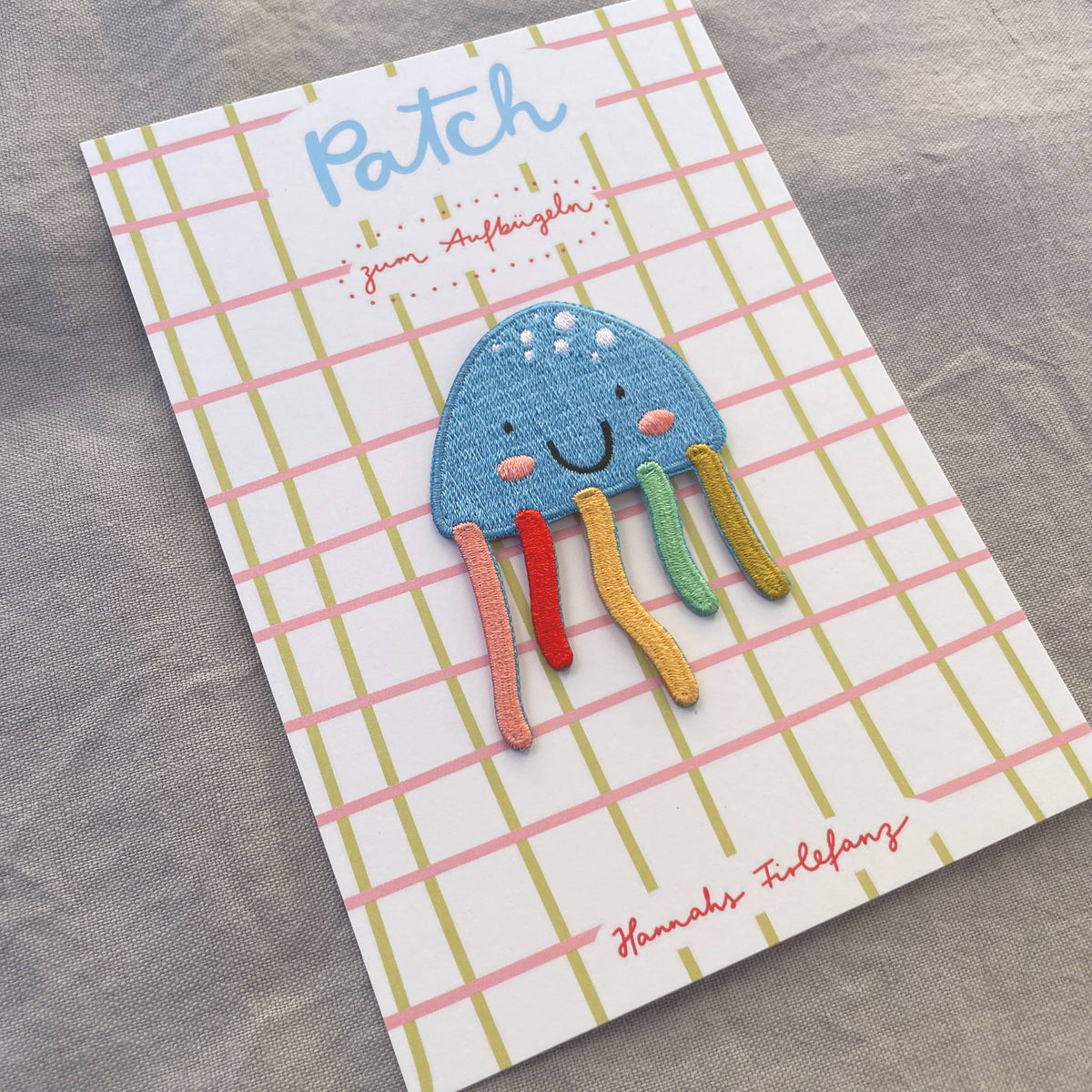 Bügel Patch Qualle – Aufnäher für Kinder 