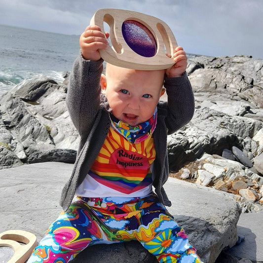 Glitzerpanel mit Griffen – Silber - Tickit